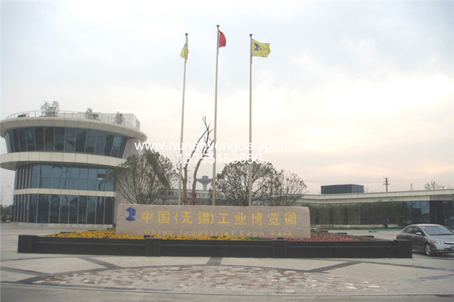 中國（無錫）工業(yè)博覽園旗桿13米上口徑80mm，下口徑180mm 304mm 3.0mm